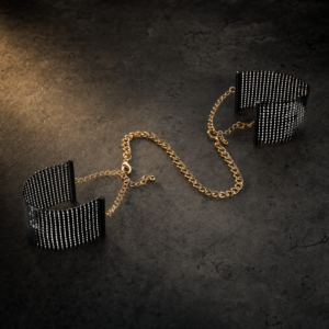 BIJOUX - DÉSIR MÉTALLIQUE MENOTTES EN MAILLE MÉTAL NOIR - hero